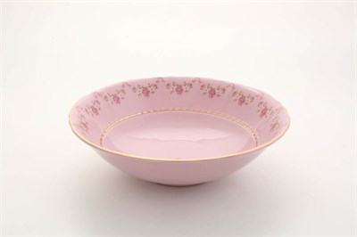 Салатник 20 см "Мелкие цветы" Соната розовый фарфор Leander - фото 52144