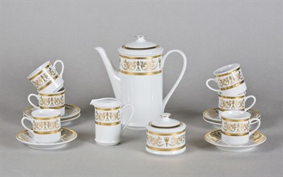 Сервиз кофейный "Золотой орнамент" Сабина Leander на 6 персон 15 предметов - фото 52235