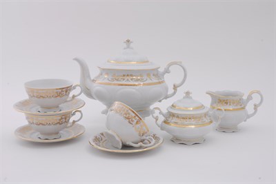 Чайный сервиз Leander "Золотой орнамент" Соната на 6 персон 15 предметов - фото 52419