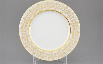 Тарелка десертная 17см "Золотые цветы" Виндзор" Leander - фото 52653