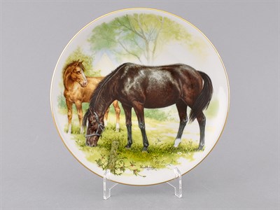 Тарелка мелкая подвесная 24 см "Лошади" декор 2 Leander - фото 52690