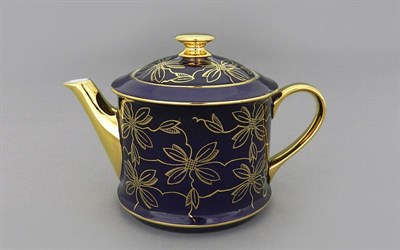 Чайник 400 мл "Золотые листья" фиолет Виндзор Leander - фото 52715