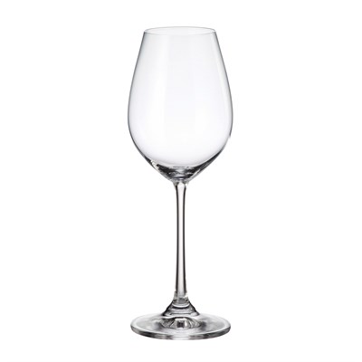 Набор бокалов для белого вина "Columba" 400 мл Crystalite Bohemia (6 штук) - фото 52959
