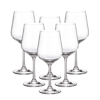 Набор бокалов для красного вина "STRIX" 850 мл Crystalite Bohemia (6 штук) - фото 52974