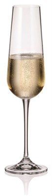 Набор фужеров для шампанского "ARDEA" 220 мл Crystalite Bohemia (6 штук) - фото 53286