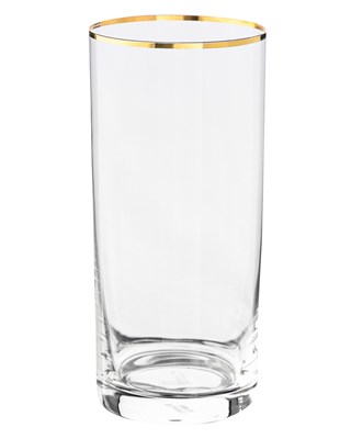 Набор стаканов для воды "LARUS" 350 мл "Отводка золото" Crystalite Bohemia (6 штук) - фото 53316