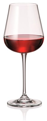 Набор бокалов для красного вина "ARDEA" 450 мл Crystalite Bohemia (6 штук) - фото 53336