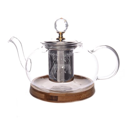 Чайник заварочный с металлической колбой на подставке Royal Classics 1 л - фото 54008