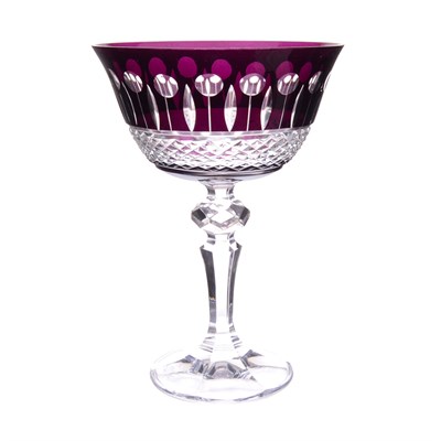 Фужер для мартини Кристина 180 мл Цветной хрусталь фиолетовый (1 шт) - фото 54745