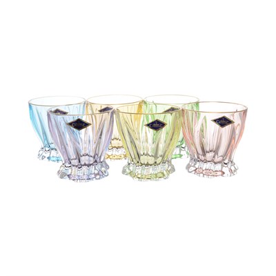 Набор стаканов для виски Aurum Crystal Plantica MIX 320 мл - фото 55722