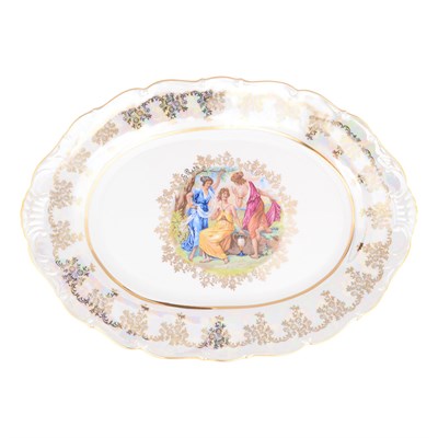 Блюдо овальное Queen's Crown Aristokrat Мадонна 36см - фото 55732