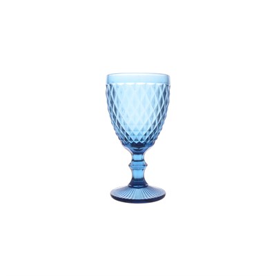 Набор бокалов для вина Royal Classics Ромб средний синий (17*8.5*8 см) 6 штук - фото 56522