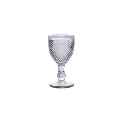 Набор бокалов для вина Royal Classics Ромб мелкий дымчато-серый (16.5*9*8.5 см) 6 штук - фото 56544