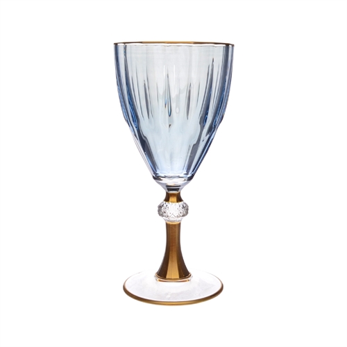 Фужер голубой Royal Classics Koza Kraft Diamond Mix 300мл (1шт) 52883 - фото 57452