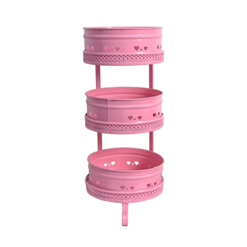 Набор ёмкостей для овощей без крышек 3 яруса Royal Classics Yilpiray Metal Pink 52933 - фото 57465