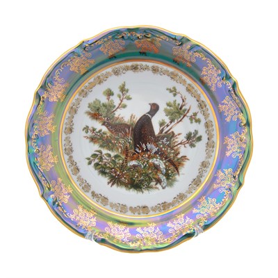Набор тарелок глубоких Repast Охота зеленая R-L Мария-тереза 23 см (6 шт) - фото 59490