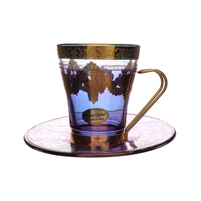 Чайная пара фиолетовая Art Decor Veneziano color 220мл (1 пара) - фото 63467