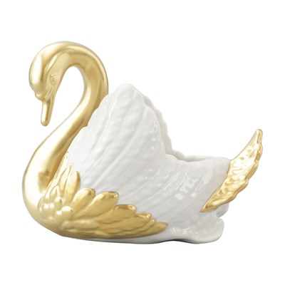 Лебедь конфетница (золото+бел.крылья) Gifts Rudolf Kampf - фото 64379