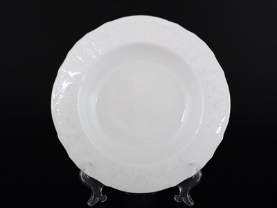 Набор тарелок глубоких Bernadotte Платиновый узор 21 см(6 шт) - фото 64706