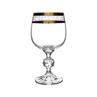 Набор бокалов для вина Crystalite Bohemia Sterna/Klaudie Золотая ветка 190 мл - фото 65756