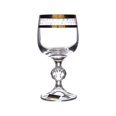 Набор бокалов для вина Crystalite Bohemia Sterna/Klaudie Золотая ветка  150 мл - фото 65761