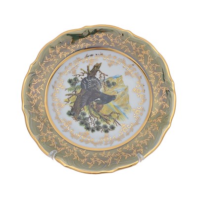 Набор тарелок Repast Охота зеленая S-P Мария-тереза 19 см 6 шт - фото 65938