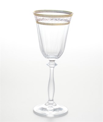 Набор бокалов для вина Crystalex Bohemia Золотой Лист 185мл (6 шт) - фото 66014