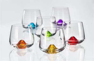 Набор бокалов для бренди Айлэндс 310мл (6 штук), декор "Ассорти" Crystalex - фото 67488