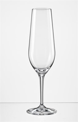 Набор бокалов для шампанского Аморосо 200 мл (2 штуки), недекорированный Crystalex - фото 67502