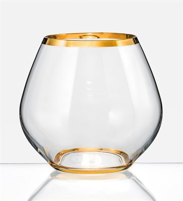 Набор стаканов для виски Аморосо 440 мл (2 штуки), декор "Золотая отводка" Crystalex - фото 67507