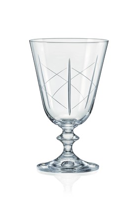 Набор бокалов для вина Белла 350 мл (6 штук), декор "Алмазные грани" Crystalex - фото 67772