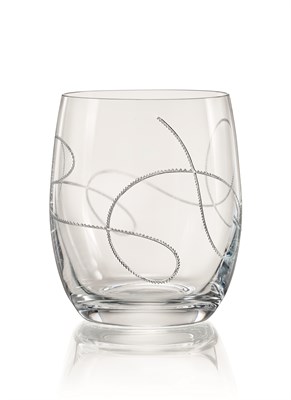 Набор стаканов для виски Клаб 300 мл (2 штуки), декор "STRING глубокое травление" Crystalex - фото 67813