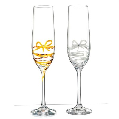Набор бокалов для шампанского Виола 190 мл (2 штуки) M8567 Crystalex - фото 67838