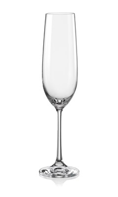 Набор бокалов для шампанского Виола 190 мл (6 штук), недекорированный Crystalex - фото 67844