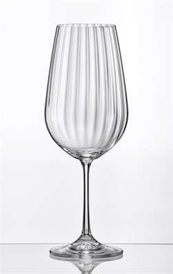 Набор бокалов для вина Виола 570 мл (6 штук), оптика "Waterfall" Crystalex - фото 67864
