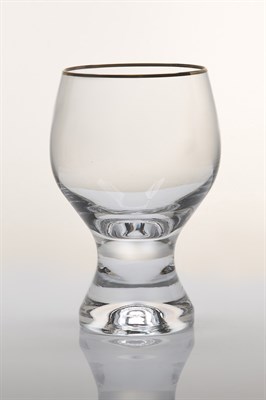 Набор бокалов для вина Джина 230 мл (6 штук); декор "Отводка золото" Crystalex - фото 67942