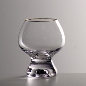 Набор бокалов для бренди Джина 250 мл (6 штук); декор "Отводка золото" Crystalex - фото 67943