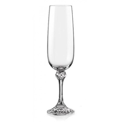 Набор бокалов для шампанского Джулия 180 мл (6 штук),  недекорированный Crystalex - фото 67950