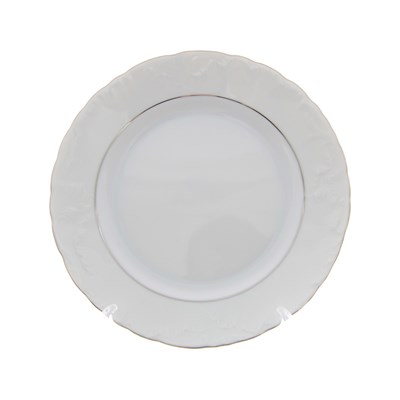 Набор плоских тарелок 19 см Repast Rococo с платиновыми полосками  ( 6 шт) - фото 68571
