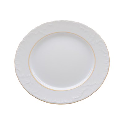 Набор плоских тарелок 25 см Repast Rococo с золотыми полосками ( 6 шт) - фото 68693