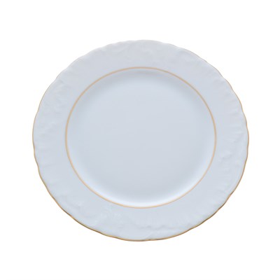 Набор плоских тарелок 21 см Repast Rococo с золотыми полосками  ( 6 шт) - фото 68702