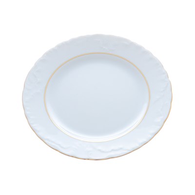 Набор плоских тарелок 19 см Repast Rococo с золотыми полосками  ( 6 шт) - фото 68712