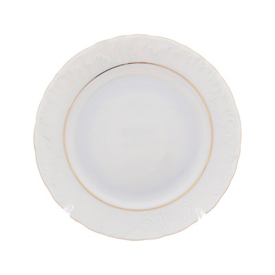 Набор плоских тарелок 17 см Repast Rococo с золотой полосой (6 шт) - фото 68722