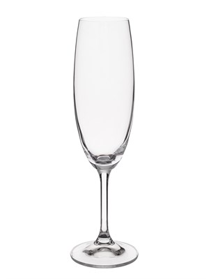 Набор бокалов для шампанского Лара 220 мл (6 штук), недекорированный Crystalex - фото 69922