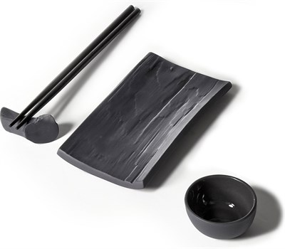 Набор для суши SUSHI NATURE 3 предмета, цвет черный Cmielow - фото 71416