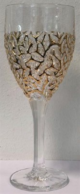 Набор бокалов для вина "NICOLETTE", декор "Золотой мрамор";  270 мл (набор 6 шт.) , хрусталь, Bohemia Jihlava - фото 71664