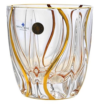 Набор стаканов для виски "OCEAN", декор "Золото"; 320 мл (набор 6 шт.), хрусталь, Bohemia Jihlava - фото 71676