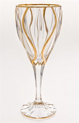 Набор бокалов для вина "OCEAN", декор "Золото"; 270 мл (набор 6 шт.), хрусталь, Bohemia Jihlava - фото 71677