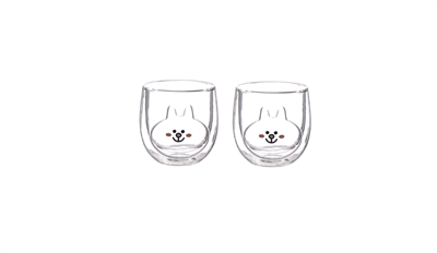 Набор стаканов с двойным стеклом Repast Animals 300 мл (2 шт) - фото 71770