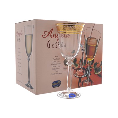 Набор стаканов Bohemia Панто Золото R-G 250 мл (6 шт) - фото 72068